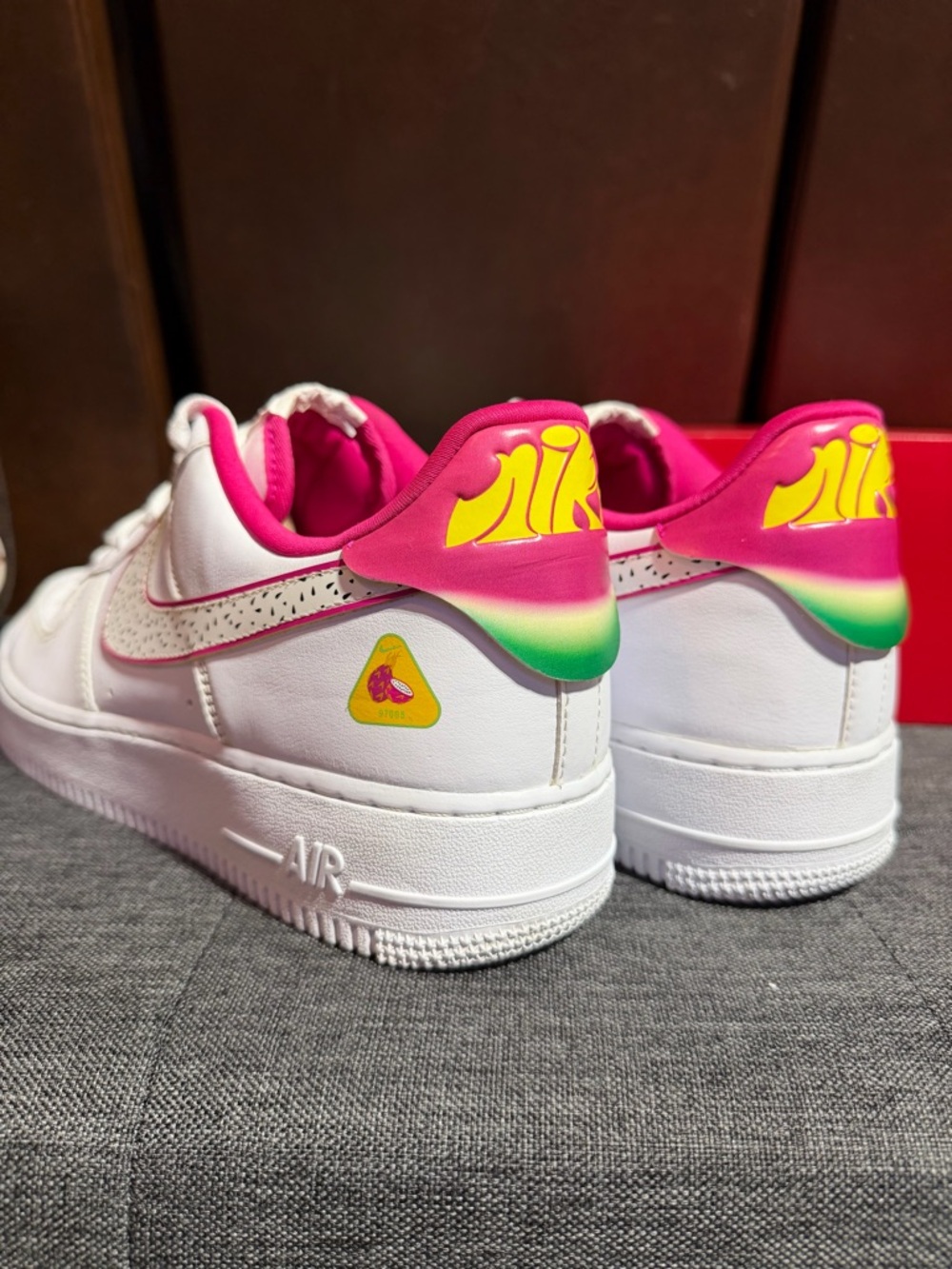 Nike White & Hot Pink Women's Low-Top Sneakers - Picture 5 of 12